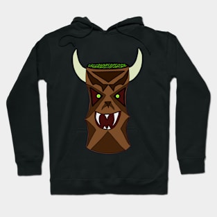 Spooky Tiki Cup Illustration Hoodie